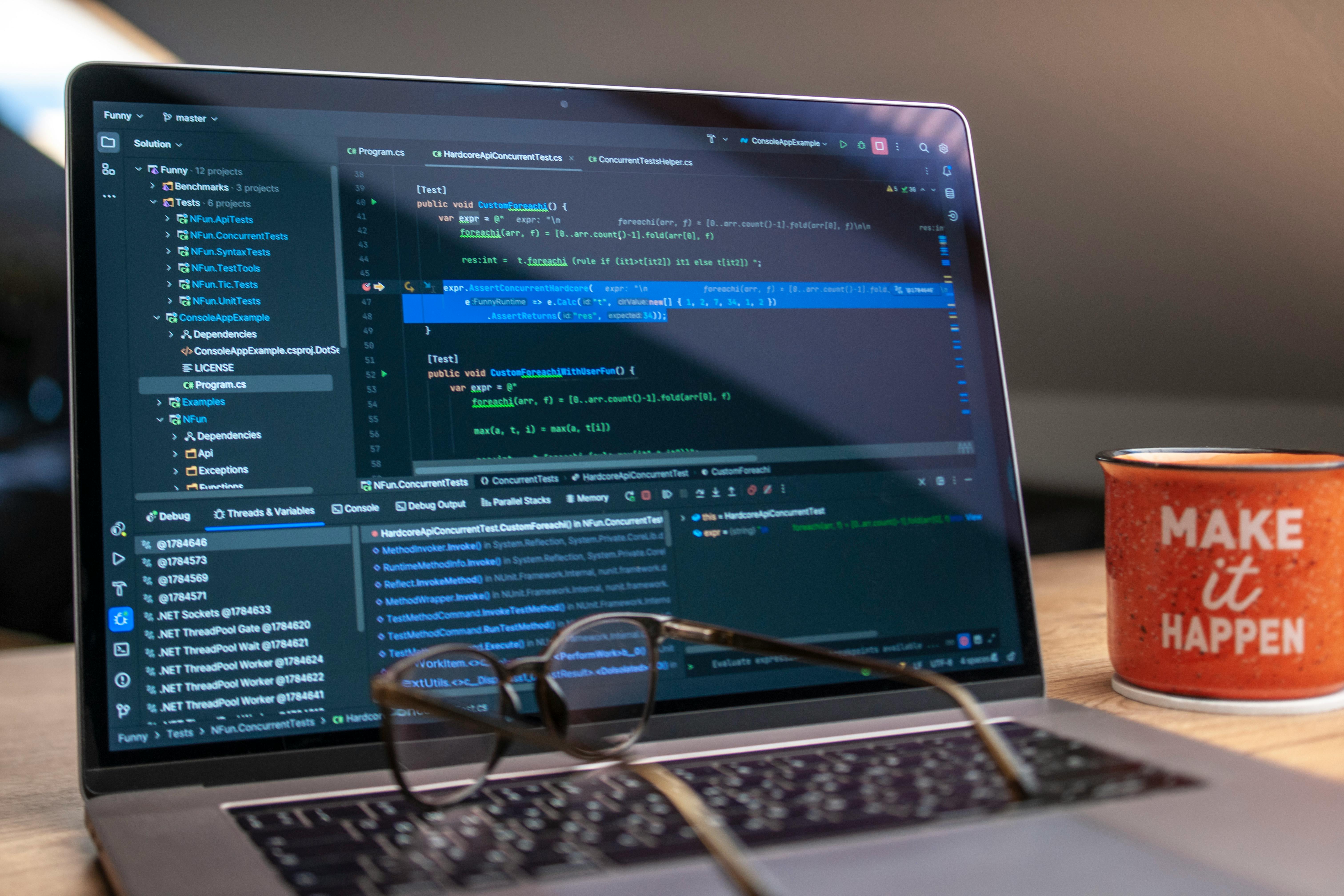 Atelier Code — vue principale